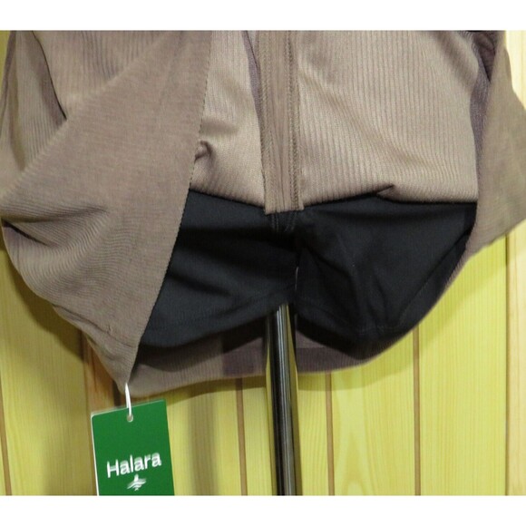 Halara Cocoa Brown High Waist Corduroy Back Zip Mini Skirt Skort Plus Size 1X - Picture 9 of 9